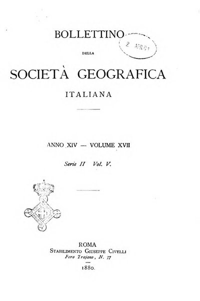 Bollettino della Società geografica italiana