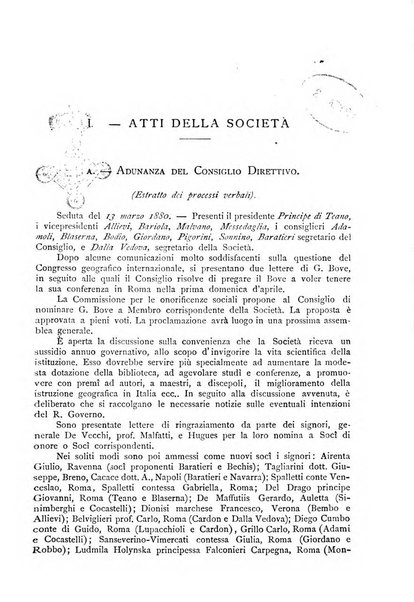 Bollettino della Società geografica italiana