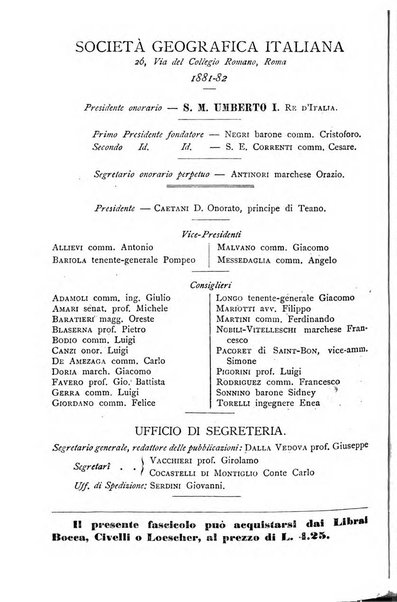 Bollettino della Società geografica italiana