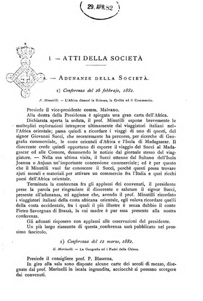 Bollettino della Società geografica italiana