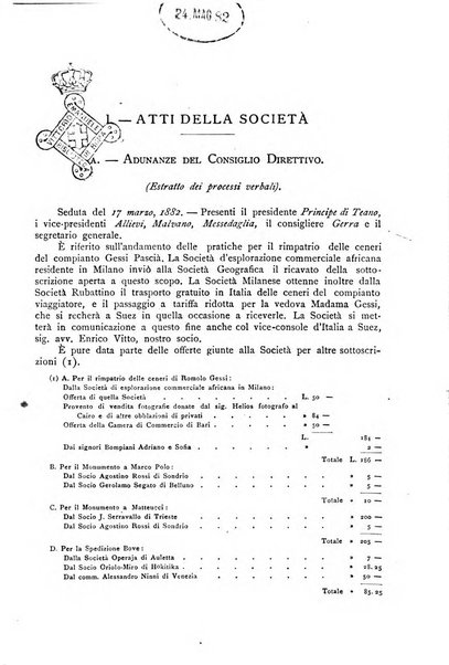 Bollettino della Società geografica italiana