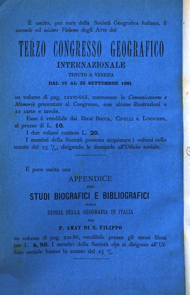 Bollettino della Società geografica italiana