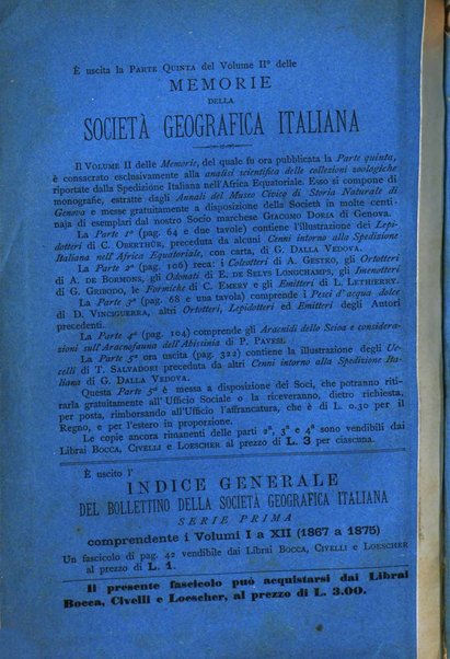 Bollettino della Società geografica italiana