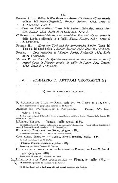 Bollettino della Società geografica italiana