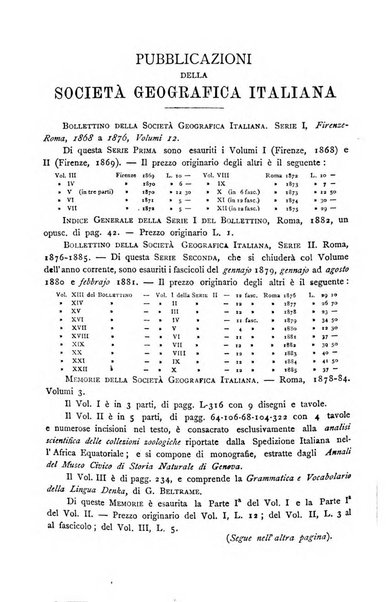 Bollettino della Società geografica italiana