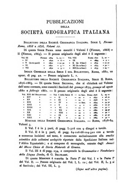 Bollettino della Società geografica italiana