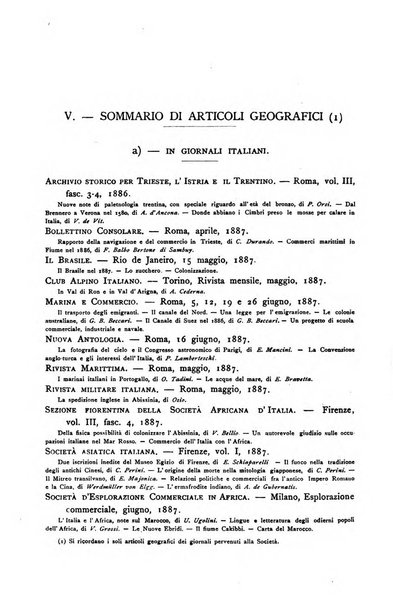 Bollettino della Società geografica italiana