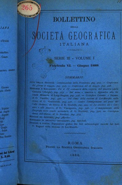 Bollettino della Società geografica italiana