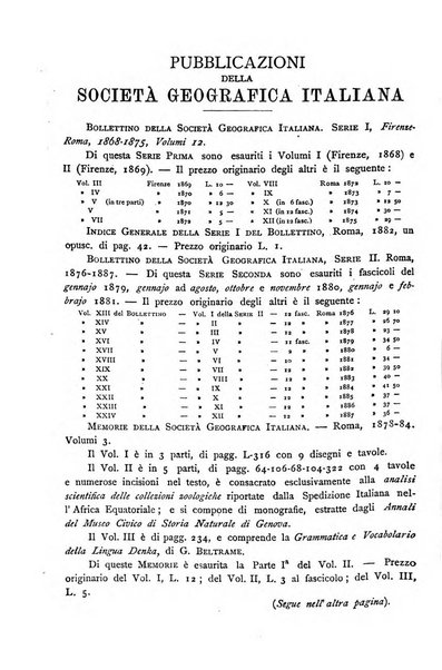 Bollettino della Società geografica italiana