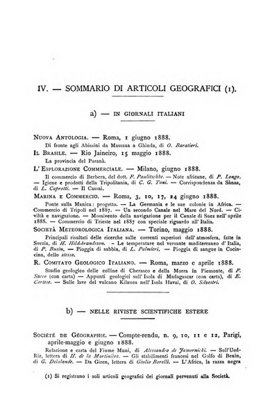 Bollettino della Società geografica italiana