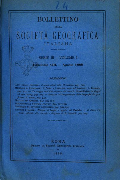 Bollettino della Società geografica italiana