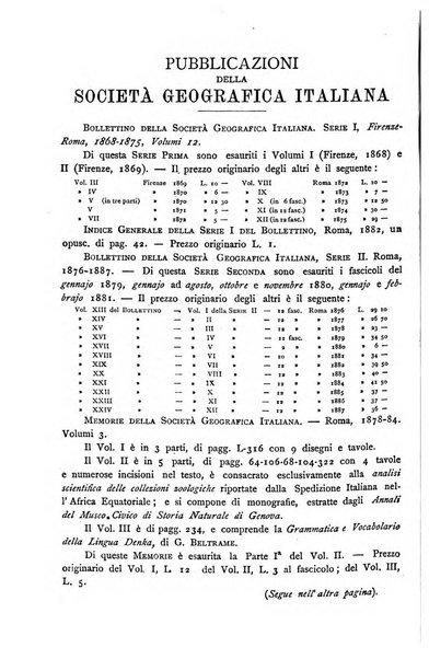 Bollettino della Società geografica italiana