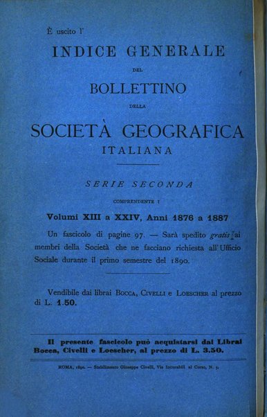 Bollettino della Società geografica italiana