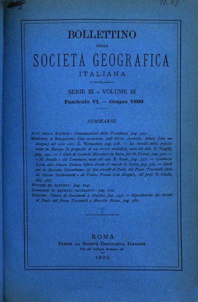 Bollettino della Società geografica italiana