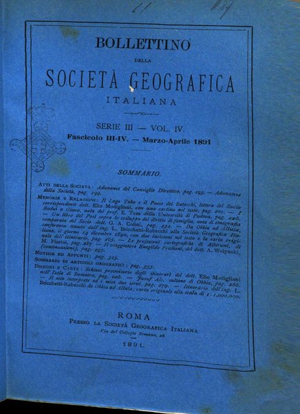 Bollettino della Società geografica italiana