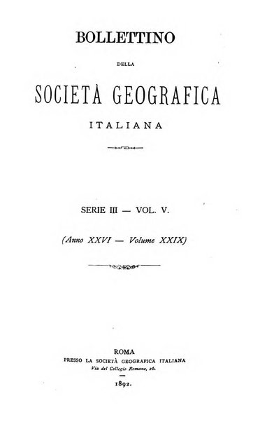 Bollettino della Società geografica italiana