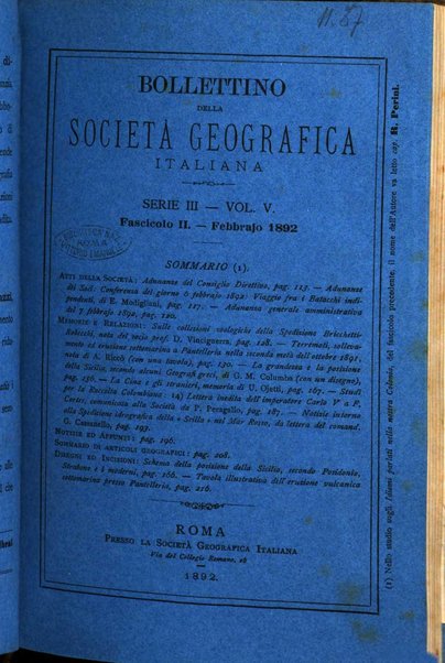 Bollettino della Società geografica italiana