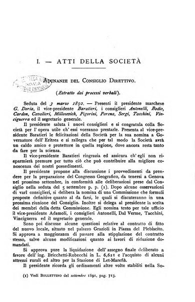 Bollettino della Società geografica italiana