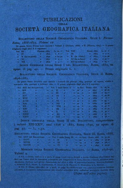 Bollettino della Società geografica italiana