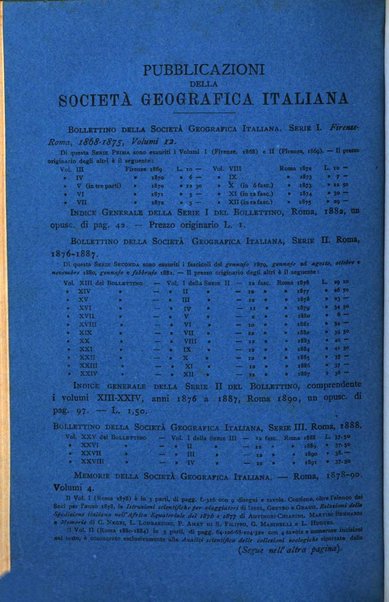Bollettino della Società geografica italiana