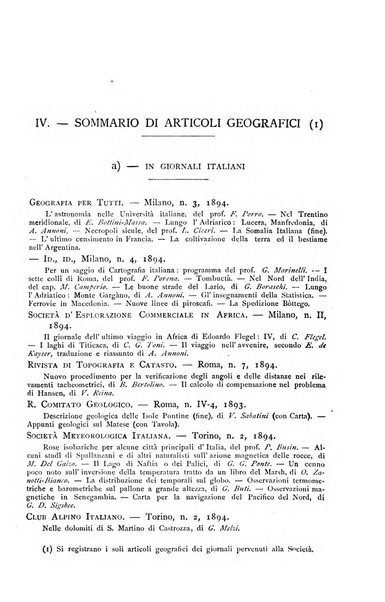 Bollettino della Società geografica italiana