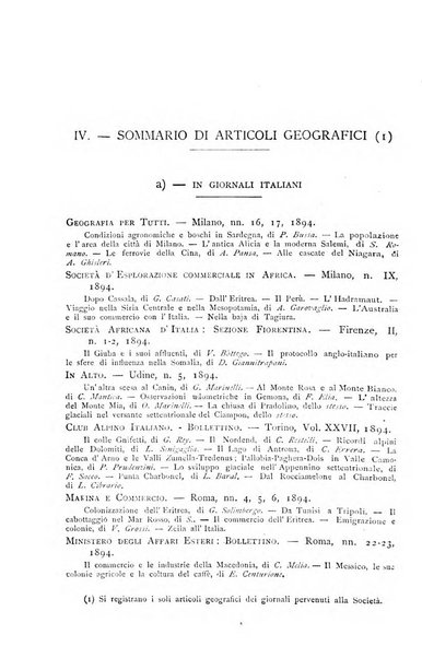 Bollettino della Società geografica italiana