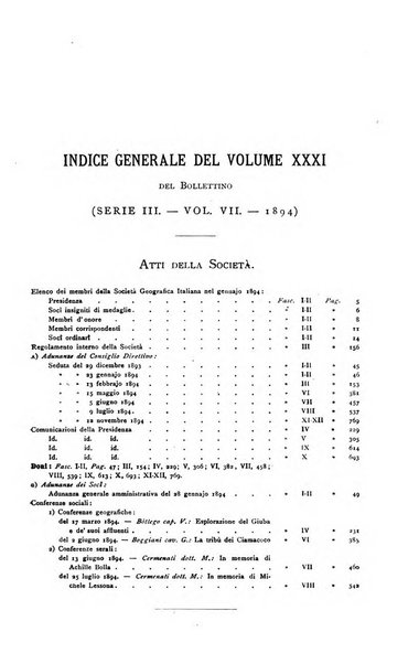 Bollettino della Società geografica italiana