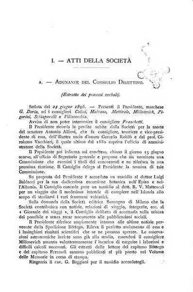 Bollettino della Società geografica italiana