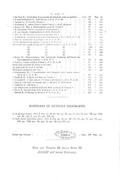 Bollettino della Società geografica italiana