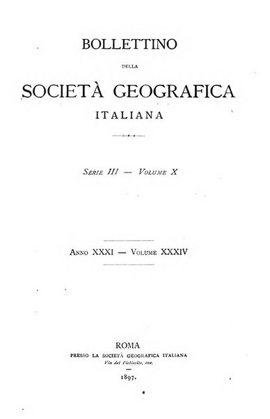 Bollettino della Società geografica italiana