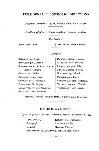 Bollettino della Società geografica italiana