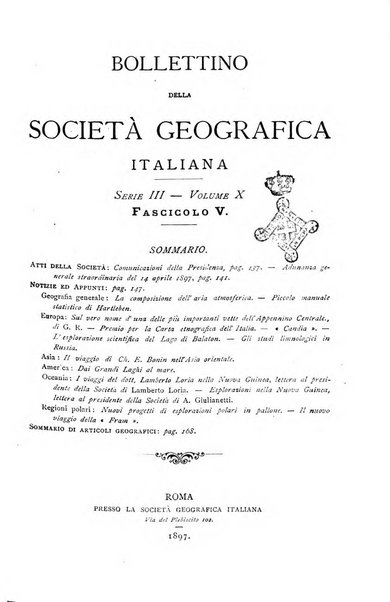 Bollettino della Società geografica italiana