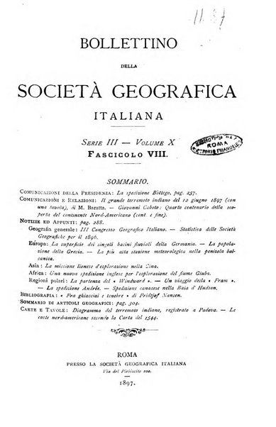 Bollettino della Società geografica italiana