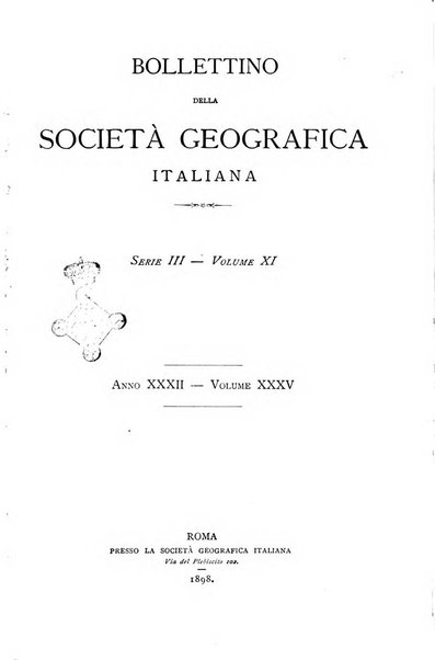 Bollettino della Società geografica italiana