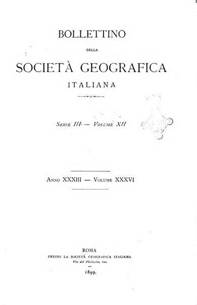 Bollettino della Società geografica italiana