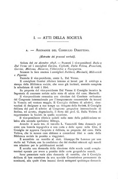 Bollettino della Società geografica italiana