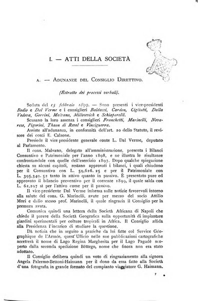 Bollettino della Società geografica italiana