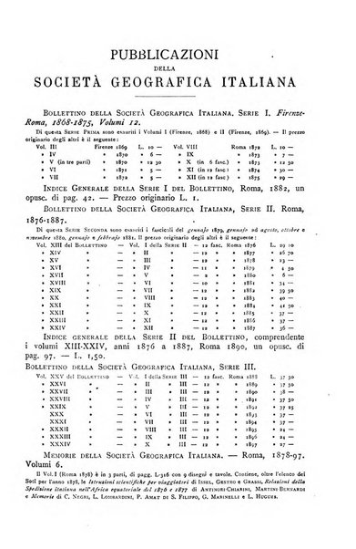 Bollettino della Società geografica italiana