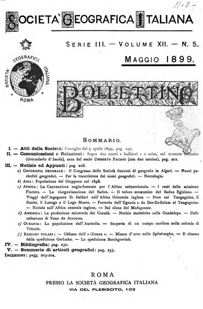 Bollettino della Società geografica italiana