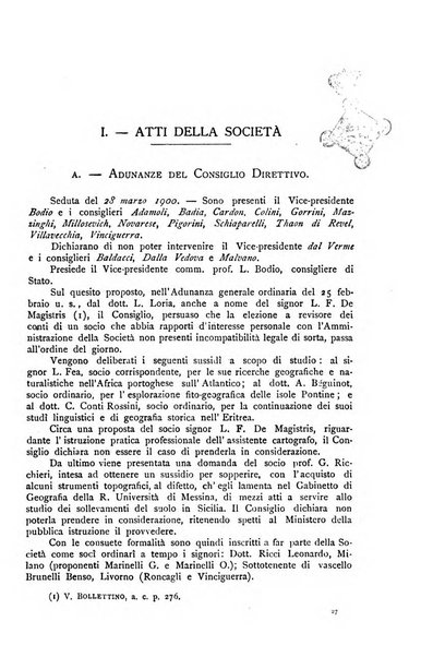 Bollettino della Società geografica italiana