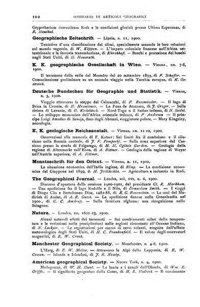 Bollettino della Società geografica italiana