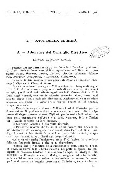 Bollettino della Società geografica italiana