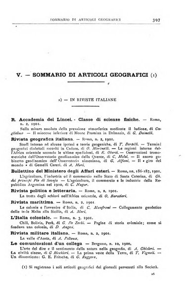 Bollettino della Società geografica italiana