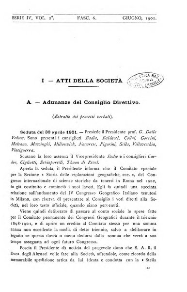 Bollettino della Società geografica italiana