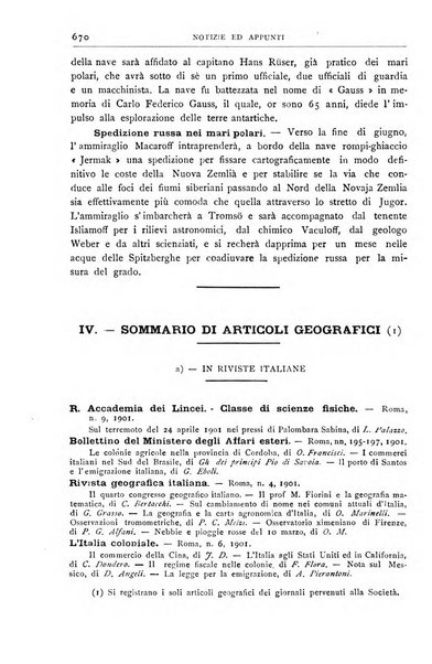 Bollettino della Società geografica italiana