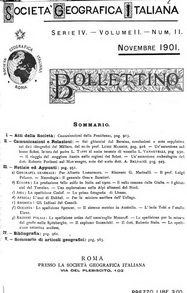 Bollettino della Società geografica italiana