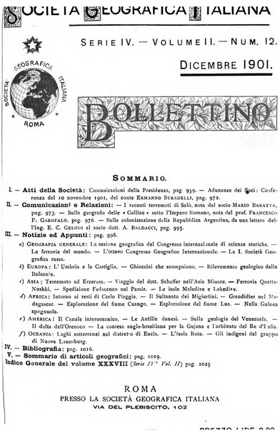 Bollettino della Società geografica italiana