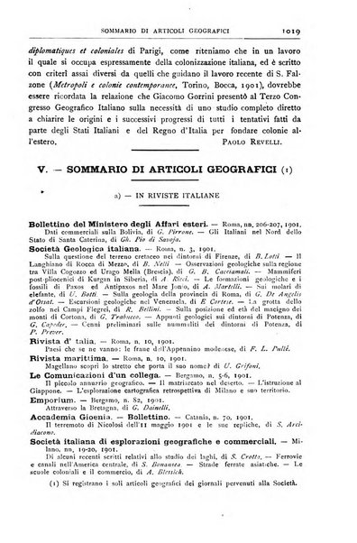 Bollettino della Società geografica italiana