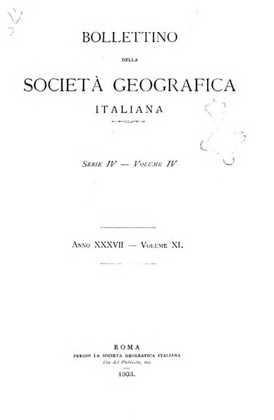 Bollettino della Società geografica italiana