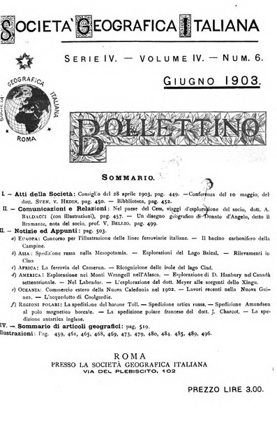 Bollettino della Società geografica italiana